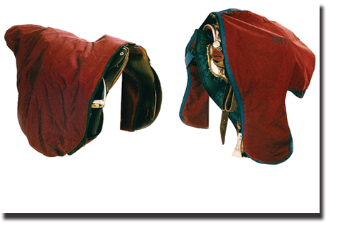 Burgandy & Navy English and Western Saddle Bags